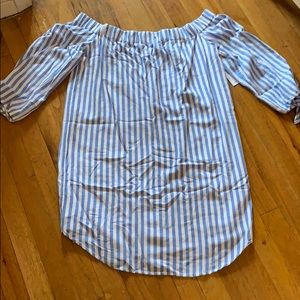 Old Navy Blue & White Striped Dress